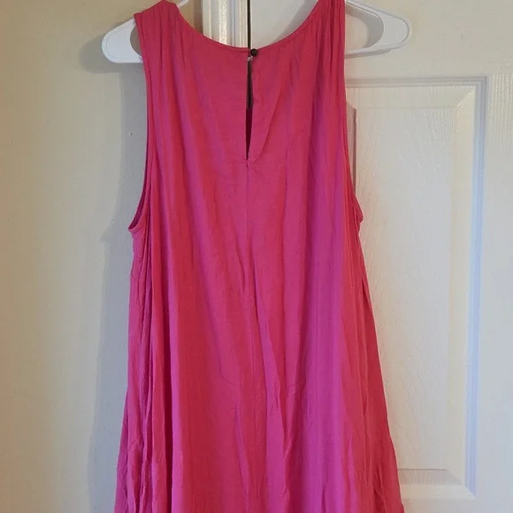 Maeve By Anthropologie Marlene Tiered Pink Maxi Dress Size L Sleeveless - Picture 9 of 10